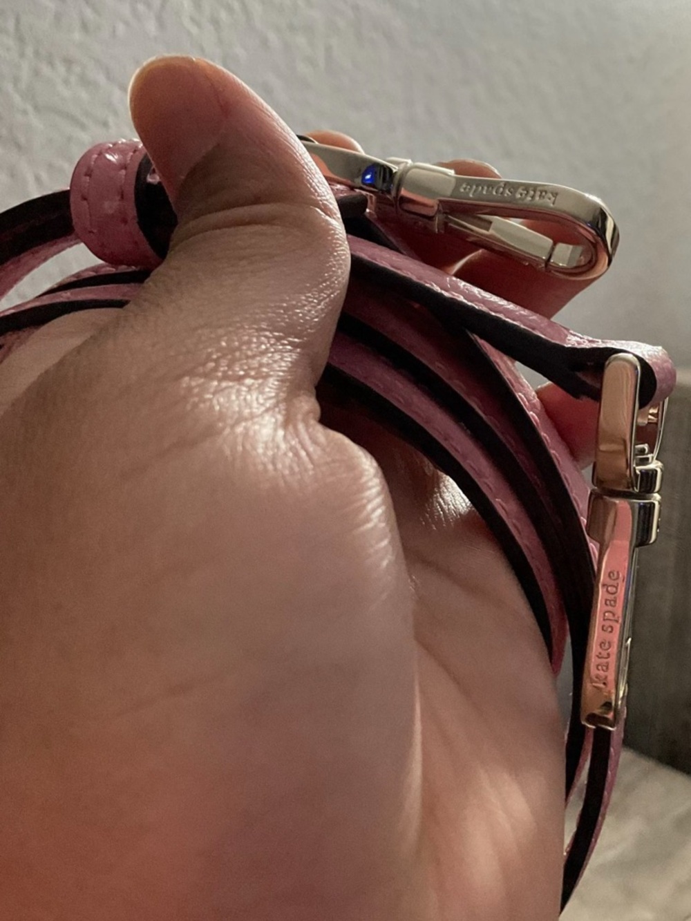 kate spade Pink Dome Satchel with Gold Logo - Picture 9 of 12